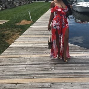 Jumpsuit ,Red ,white,blue, multicolored